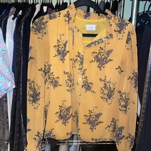 Artizia Wilfred Mustard Yellow Button Up Size XS